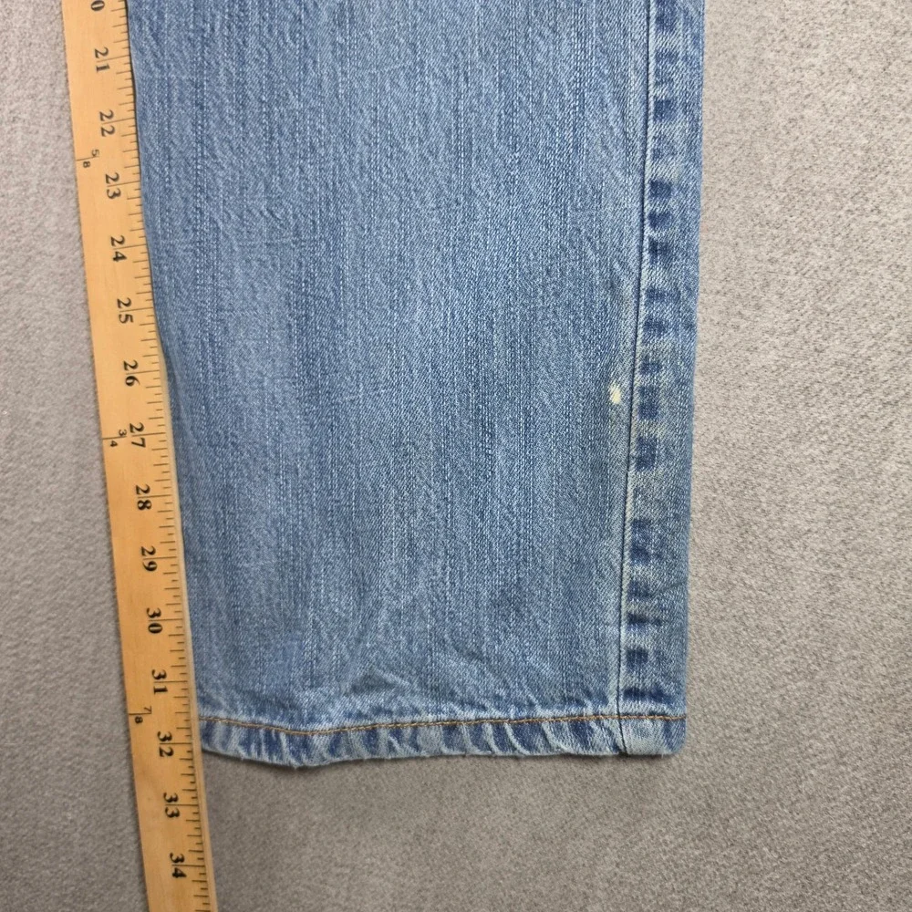 Talbots Jeans Mens 36x32 Blue Light Wash Straight Leg Denim‎ Casual G01-1405